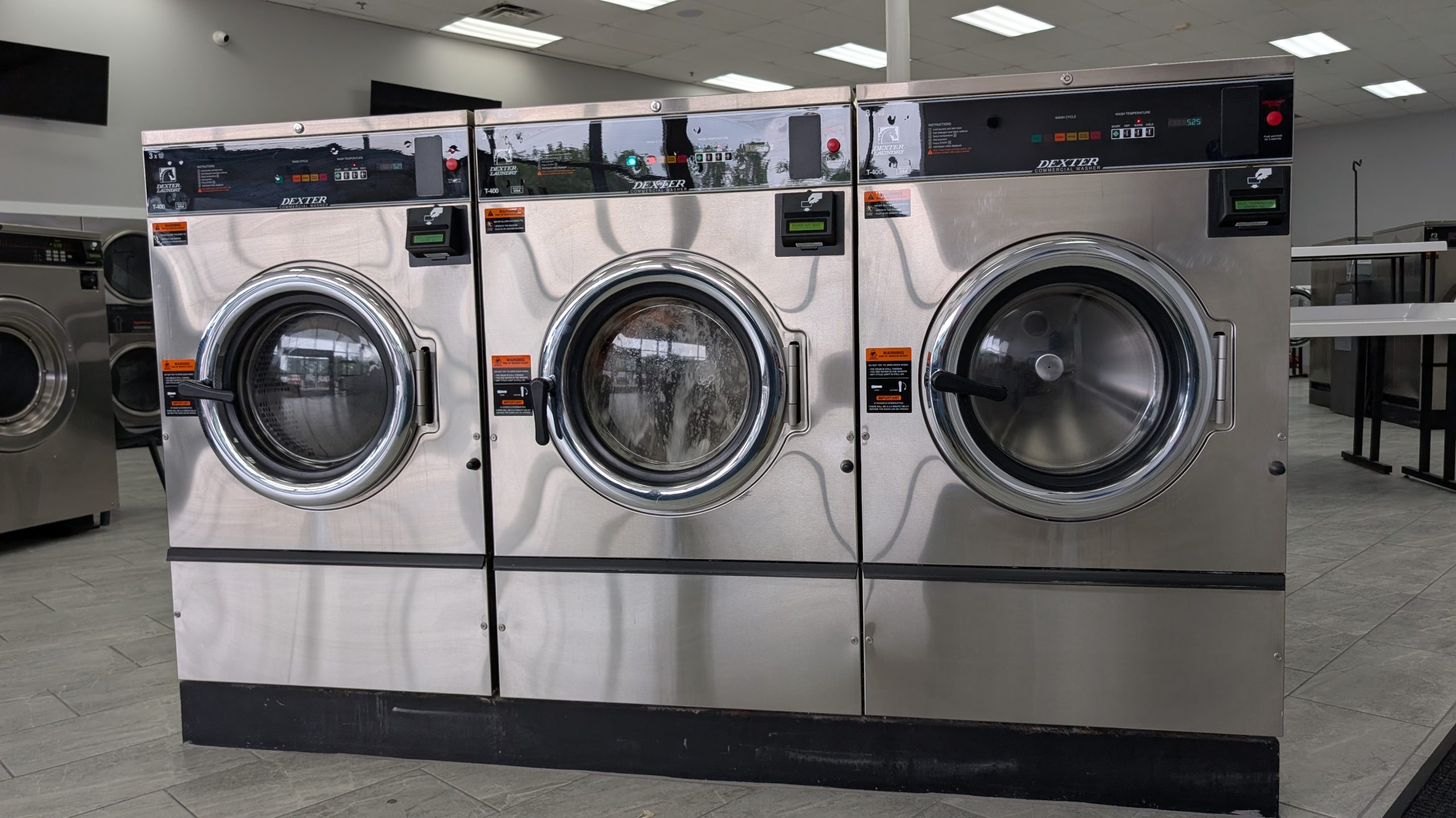 Clean folded laundry at Lafayette Laundromat